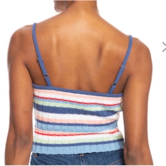 Roxy Dream Sign Stripe Knit Tube Top - Picture 2 of 5